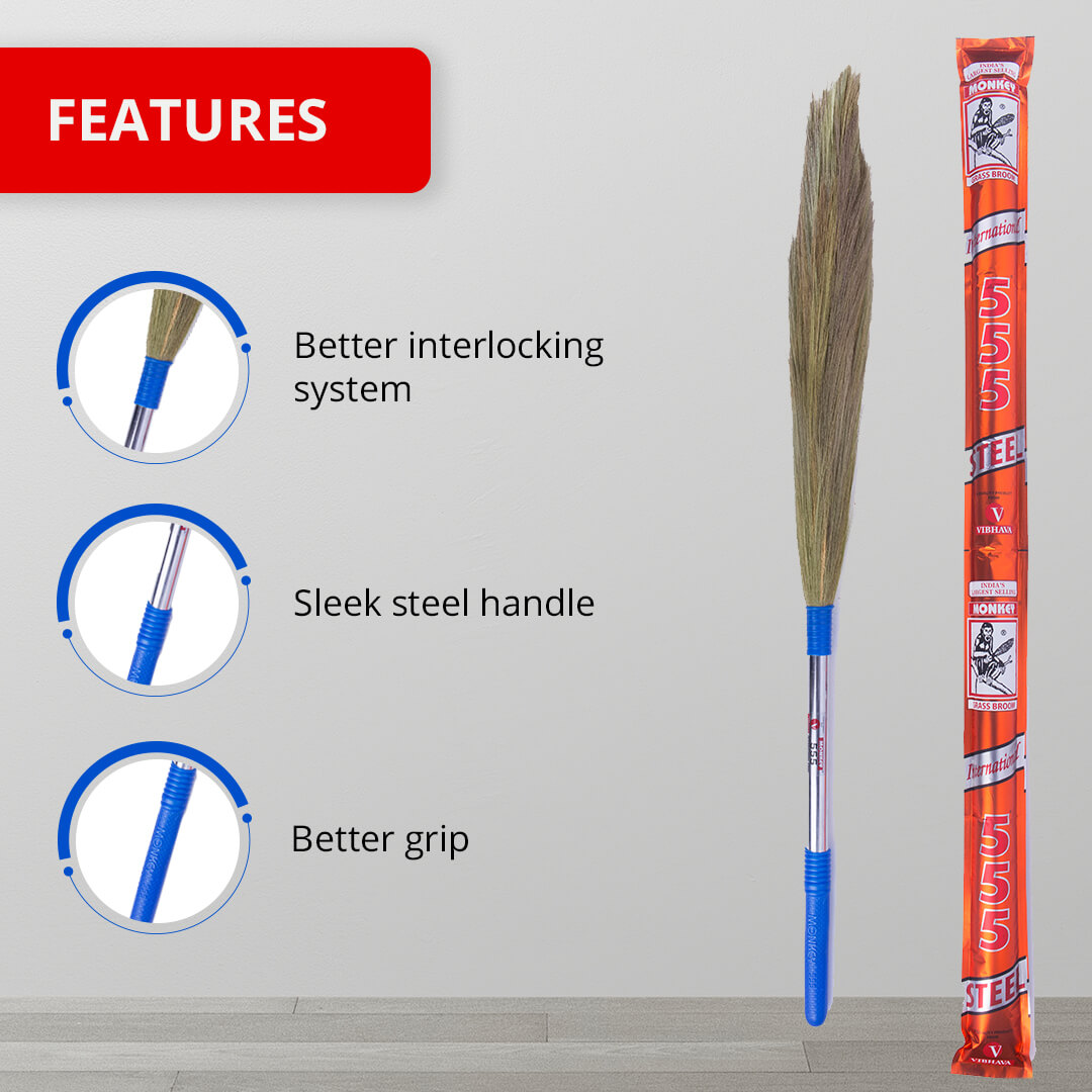 International Steel Handle Broom