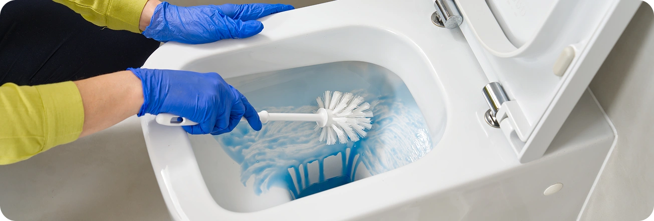 how to clean toilet stains