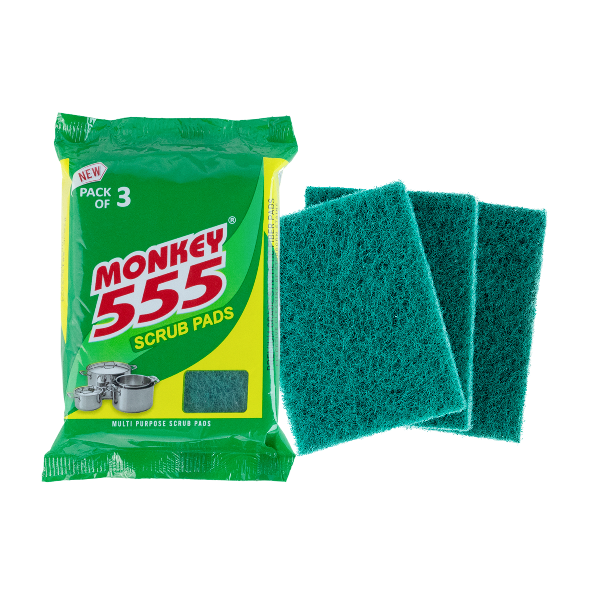 Monkey 555 Nylon Scrubber Pack of 3