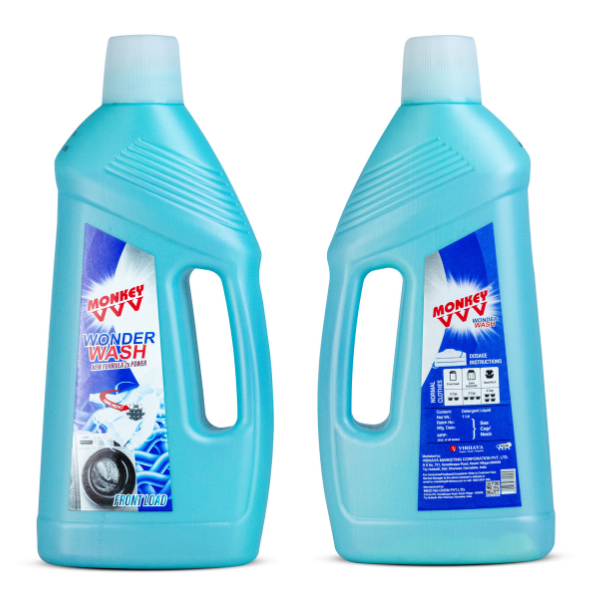 Monkey VVV Wonder Wash Front Load 1Ltr Liquid Detergent